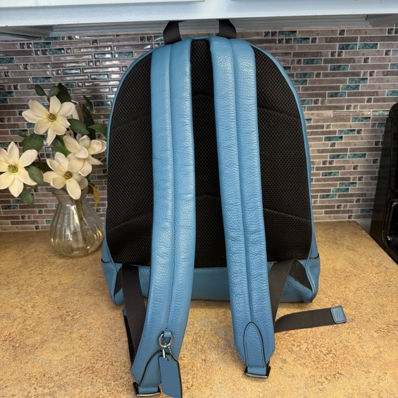 Coach West River Blue full size Backpack - Picture 2 of 12